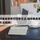 【福特翼虎保养灯归零方法,福特翼虎保养灯归零方法视频】
