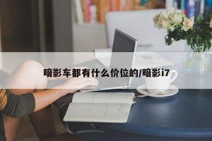 暗影车都有什么价位的/暗影i7