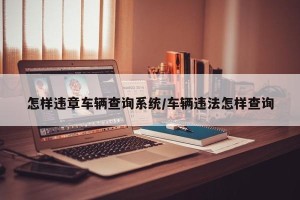 怎样违章车辆查询系统/车辆违法怎样查询