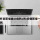 安徽昨日新增确诊病例1例/安徽新增一例确诊病例